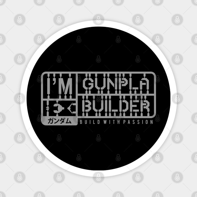 I'M Gunpla Builder Grey Magnet by don_kuma